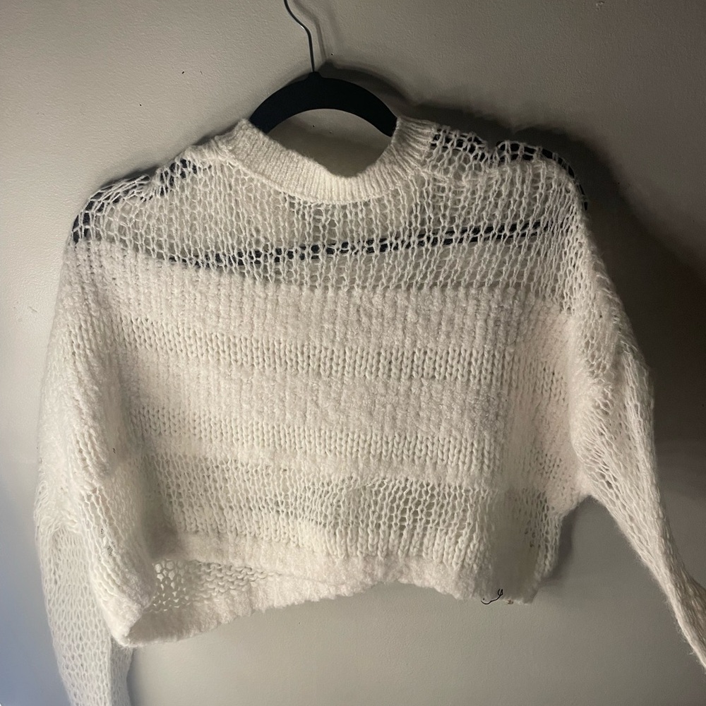 Urban outfitters knit white sweater